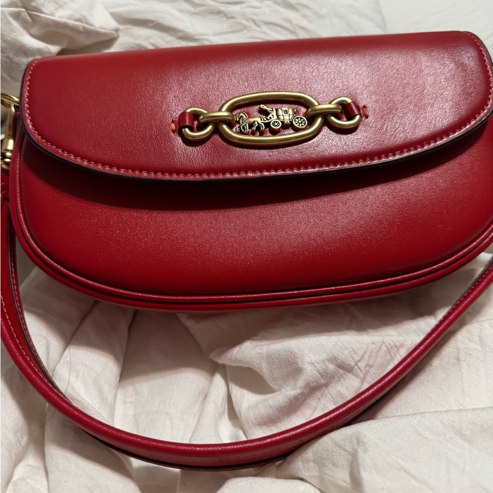 Coach Harley Shoulder Bag 23 in Red